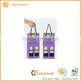 Printed Triangle Corrugated Paper Box Packaging Various Color Corrugated Paper Box With Handle for Wine