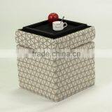 New designed with Button Fabric Cube Multifunction Storage/ Ottman (KY-2852)