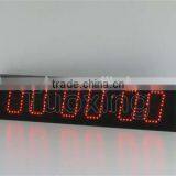 4 Inch 6 Digit Yellow Led Digital Clock