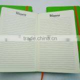 Green Leather With Orange Elastic Band Customized Design Your Own Notebook thumbnail-5