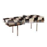Barcelona Bench in Cowhide 319-S-ponyskin thumbnail-1