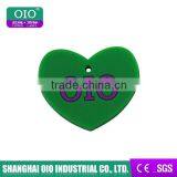 OIO Brand Logo Warm- Heart Shape Pvc Label Design Logo for Garment Clothing & Jeans