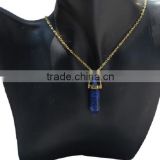 Charms jewelry natural blue stone healing chakra pendant