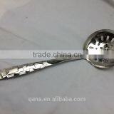 STAINLESS STEEL SLOTTED SKIMMER STRAINER SIEVE SPATULA KITCHEN UTENSIL SPOON