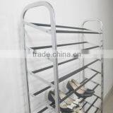 Practical 10 Tiers Shoe Display Rack Anti-slip Moveable Shoes Shelf thumbnail-2