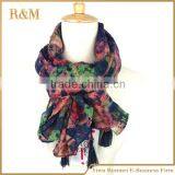 Contrasted Color 100% Poleyster Scarf Charm Women Scarves thumbnail-2