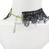 Gothic Acrylic Excellent Beads Lace Collar Victorian Choker Necklace Pendant thumbnail-2
