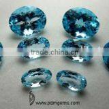 Sky Blue Topaz Semi Precious Gemstone Oval Cut Faceted Gemstone Lot For Jewelry From Wholesaler thumbnail-1
