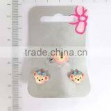 Cute Acrylic Micky Mouse Earring and Ring Set for Children thumbnail-3