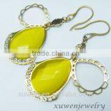 Custom Stainless Steel Single Stone Earrings