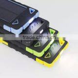 8000mAh Solar Charger External Backup Power Pack Waterproof Dustproof Solar Power Bank for Smartphones Ipad Tablet Pc thumbnail-6