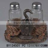 Antler Polyresin Salt Pepper Shaker Holder thumbnail-3