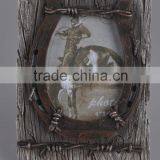 Cowboy Cross Necklace Photo Frame Polyresin Home Decor thumbnail-5