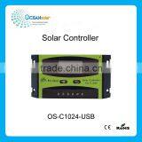 LCD Display 12V 24V 10A PWM Manual Solar Charge Controller With USB thumbnail-1