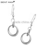 silver color stainless steel earrings for her alibaba wholesale
