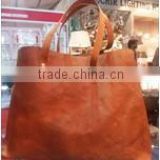 Large ladies leather tote big genuine leather in cheap wholesale prices