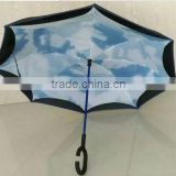 2016 new arrive inverted umbrella with up side down open
