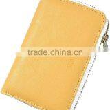 Leather Business Card Holder Credit Card Holder With Metal Zipper thumbnail-4