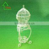 Vtge Dollhouse Miniature Victorian White Wrought Iron Bird Cage thumbnail-1