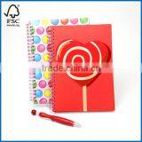 Harcover Ruled Notebook and Pen Gift Set thumbnail-1
