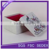 Lid and bottom design elegant paperboard glove gift box