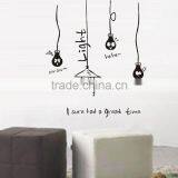 Funky Lightbulbs Light Transfer Vinyl Art Wall Sticker Lamp thumbnail-1