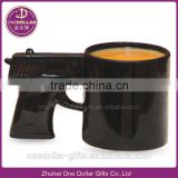 Creative Gun Pistol Design Handle Ceramic Mug Cup