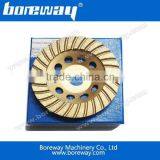 4"100mm Turbo Wave Diamond Grinding Cup Wheels For Concrete