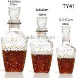 250ml Glass Whisky Bottle With Cork Lid thumbnail-2