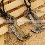 N0012 Hammer Leather Necklace Fashionable Design Necklace Hot Sale thumbnail-1