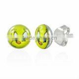 surgical steel cute yellow duck earring cartoon earring body jewelry