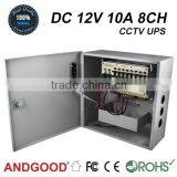 SIHD1210-08CBR Distributed Power Supply With 8 Surveillance Cameras thumbnail-1