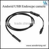 7mm Android USB Endoscope Waterproof Borescope Inspection Camera 6LED 1M