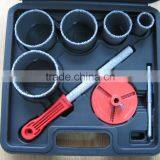 8PC Tungsten Carbide Gritted Hole Saw Set