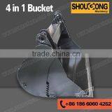 4 in 1 Bucket for Excavator thumbnail-3