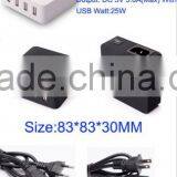 Whoelsale Travel Multiple 5v 5.0a Wall Mount Usb Charger thumbnail-2