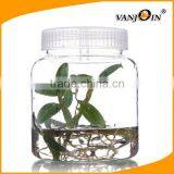 500ML/480ML/350ML/270ML Clear Round Plastic Jar for Hydroponic Plants thumbnail-4