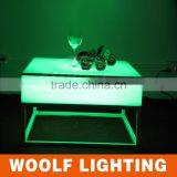 Waterproof Stylish LED Square Bar Tables With Metal Stand thumbnail-4