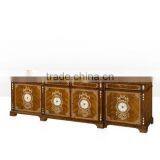 Vintage Royal Style Castle Living Room Furniture Luxury Gilt Entertainment Unit TV Stand Cabinet thumbnail-2