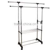 Telescoping Garment Rack With Four Hangers thumbnail-3