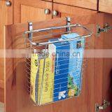 China Rectangle Metal Wire Hanging Towel Basket Over the Cabinet Basket thumbnail-3
