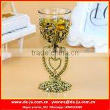 Plastic Golden Cup Holder Modern Wine Bottle Candles thumbnail-1