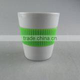 Cheap Stocked Round Heat Insulation Ceramic Cup thumbnail-1