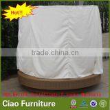 Luxury New Style Rattan Sun Bed Wicker Patio Daybed Outdoor Furniture thumbnail-5