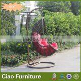 Foshan Design Rattan Hanging Chairs Outdoor Furniture Patio Wicker Swing Chair thumbnail-3