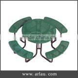 Arlau Outdoor Park Steel Picnic Table thumbnail-1