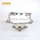 2016 Smoking Clear Ashtray, Silver Electroplating Ceramic Ashtray thumbnail-3