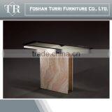 Antique White Square Marble Base Tea Table For Sale thumbnail-6