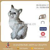 16 Inch Garden Decoration Resin Craft Lively Animal Figurine Cat Statue thumbnail-5