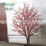 SJZJN 307 Mini Fake Pink Peach Tree for Home Decoration /Mini Bonsai Pink Peach Tree thumbnail-2